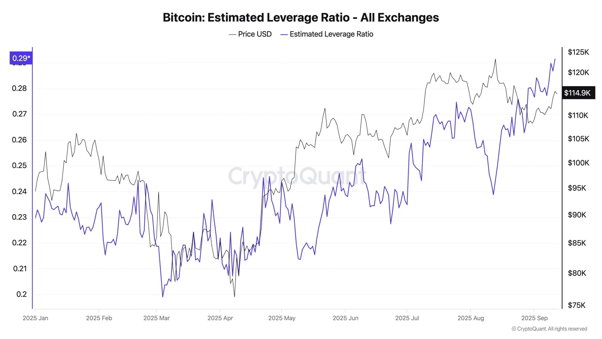 BTC Estimated Leverage Ratio