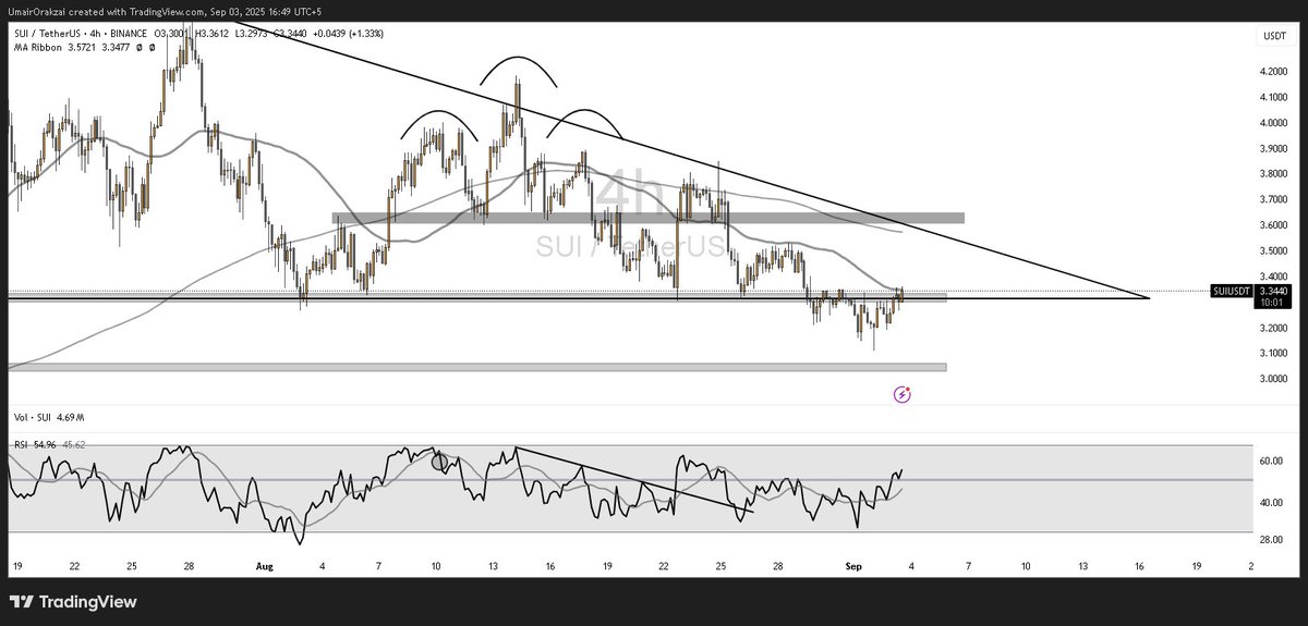SUI 4H chart. Source: Umair